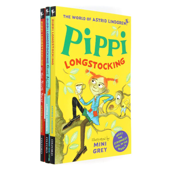 Astrid Lindgren 3 Book Collection Set – Pippi Longstocking Adventures | Classic Children's Fiction, Funny Kids Stories, Paperback Books for 8+ years