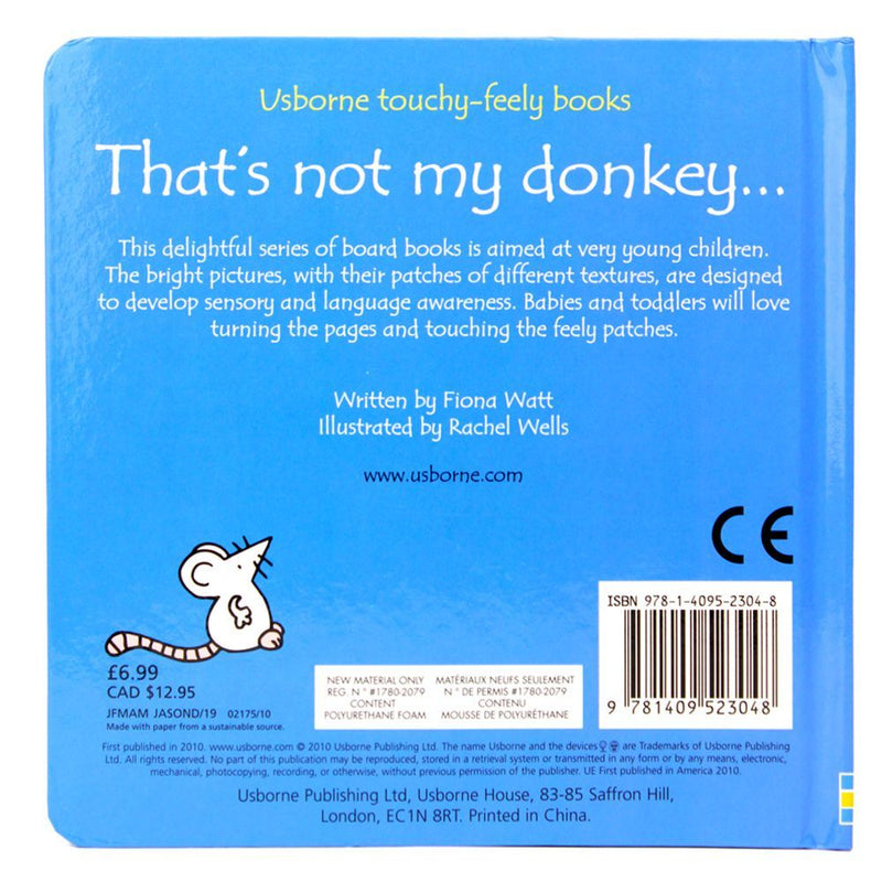 Thats Not My Donkey (Touchy-Feely Board Books)