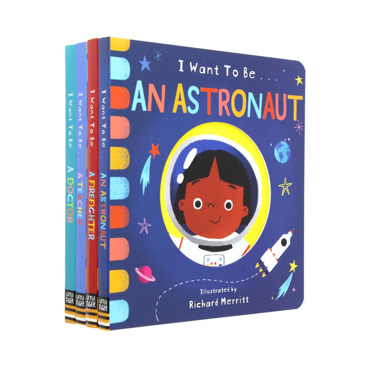 I Want To Be A.. Early Career Books for Curious Minds – 4 Book Children's Set by Richard Merritt | Educational, Interactive Stories with Mirror Ending