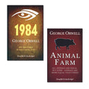 George Orwell 2 Books Set Collection, Animal Farm, 1984 Big Brother is watching