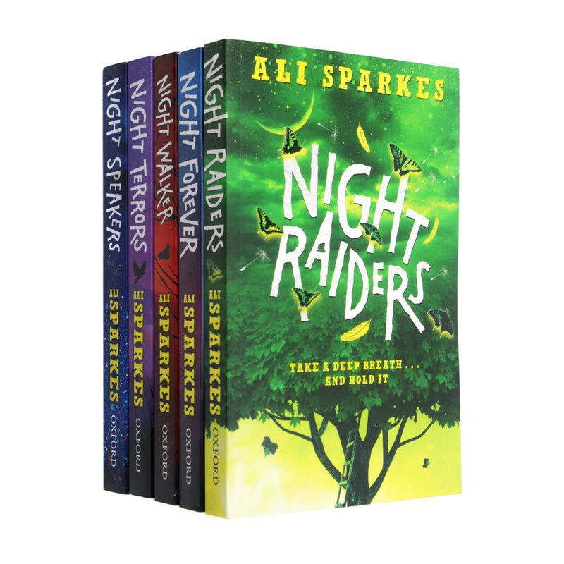 Ali Sparkes Night Series Collection 5 Books Set (Night Speakers,Night Walkers,Night Raiders,Night Terrors,Night Forever)