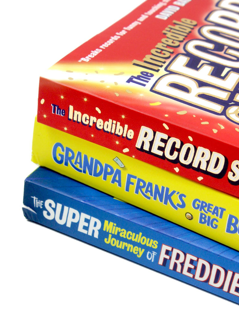 Jenny Pearson Collection 3 Books Set (The Incredible Record Smashers, Grandpa Frank's Great Big Bucket List & The Super Miraculous Journey of Freddie Yates)