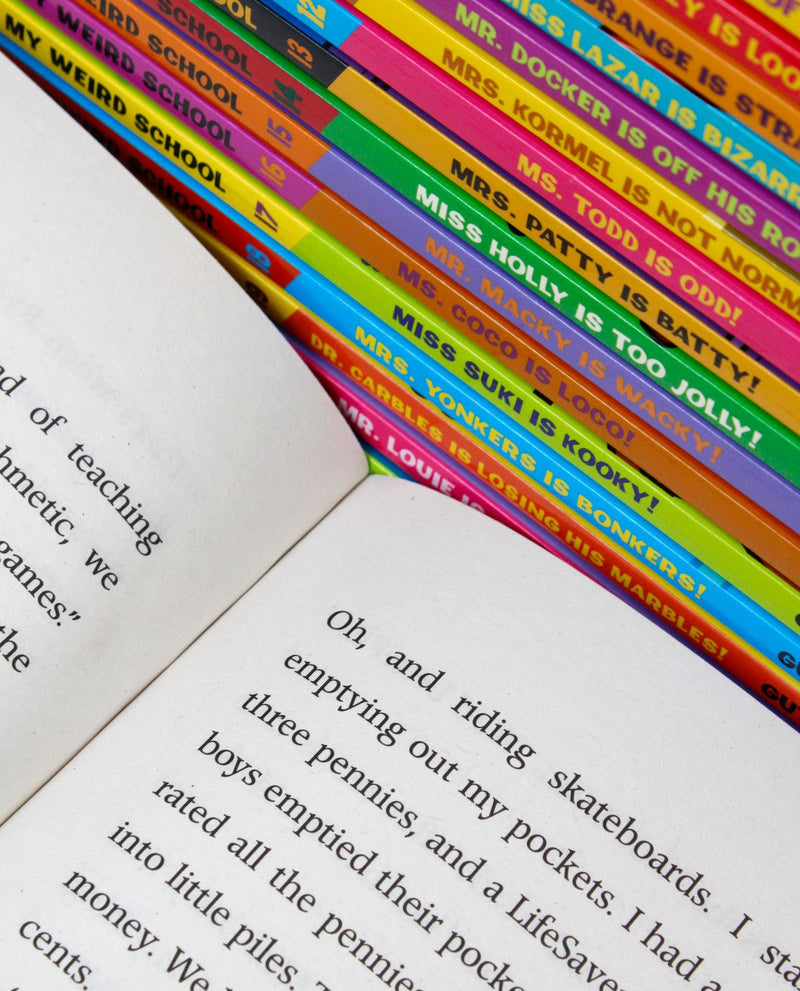 My Weird School 21 Paperback Book Box Set by Dan Gutman – Fun & Educational Children's Fiction, Humorous School Stories for Young Readers & Learners
