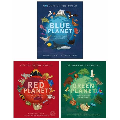 Colours of the World Blue Planet, Red Planet & Green Planet 3 book Set