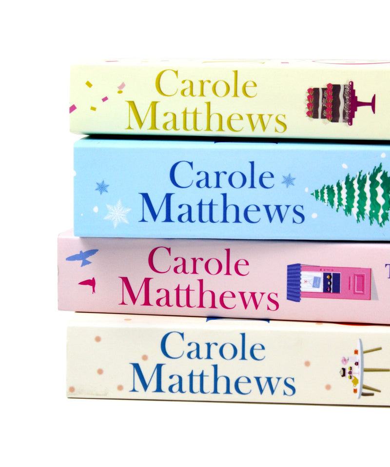 Photo of Carole Matthews Chocolate Lovers Series 4 Book Set Spines on a White Background