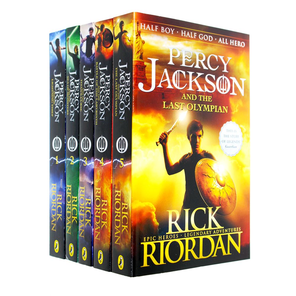 Percy Jackson & the Olympians 5 Children Book Collection Set Series Bo ...