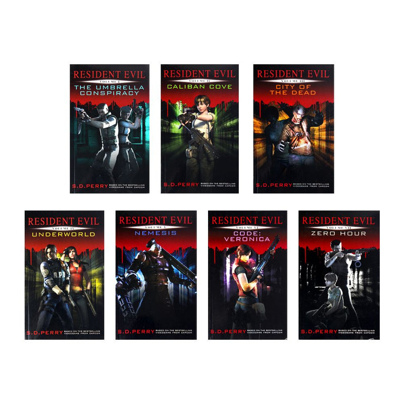 Resident Evil Series Books 1 - 7 Collection Set by S. D. Perry