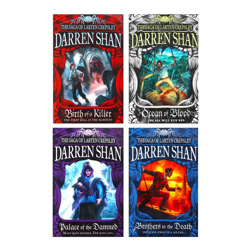 Darren Shan The Saga of Larten Crepsley 4 Book Set | Vampire Fantasy Series for Young Adults – Action-Packed Adventure Fiction & Paperback Collection