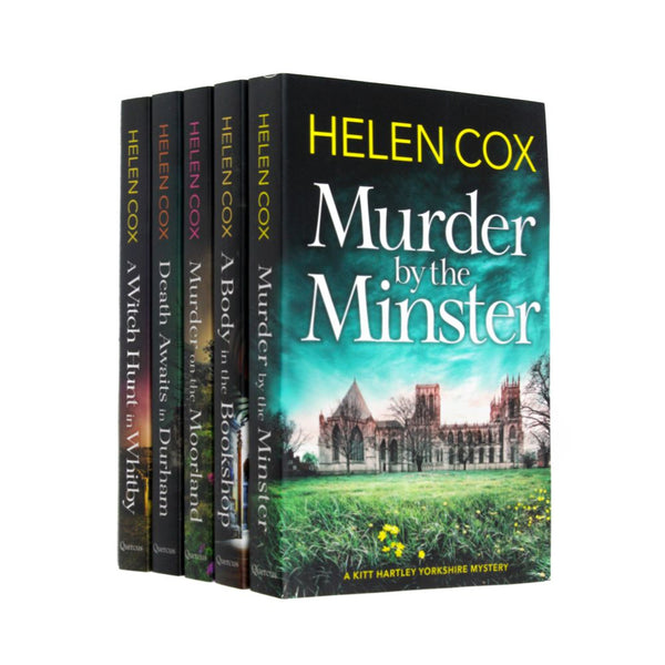 The Kitt Hartley Yorkshire Mysteries Series 5 Books Collection Set By Helen Cox(Murder by the Minster, A Body in the Bookshop, Murder on the Moorland, Death Awaits in Durham,)