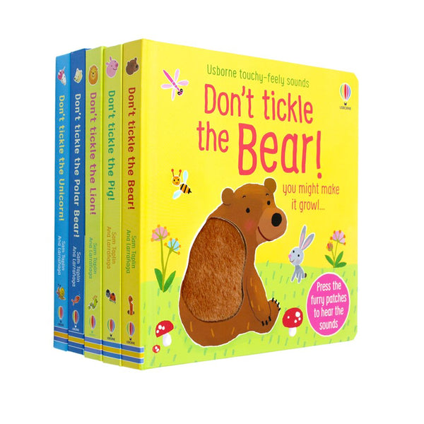 Don't Tickle The Animal Series Touchy-Feely Sound Books 5 Book Set By Sam Taplin