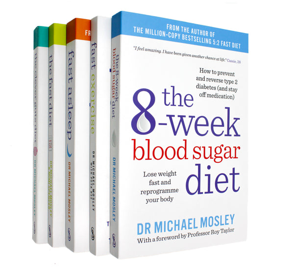 Photo of Dr Michael Mosley 5 Books Set on a White Background