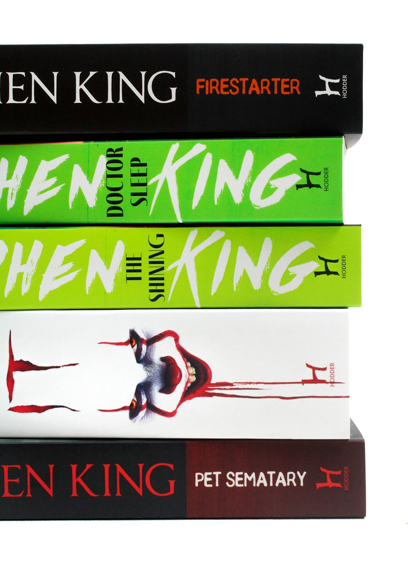 Stephen King 5 Books Collection Set (IT, Pet Sematary, The Shining, Doctor Sleep,  Fire Starter