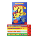 Photo of My Brother Is A Superhero Series Five Books Collection by David Solomons on a White Background