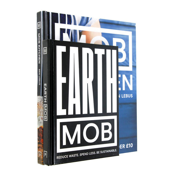Photo of Mob Kitchen and Earth Mob 2 Book Set by Ben Lebus on a White Background