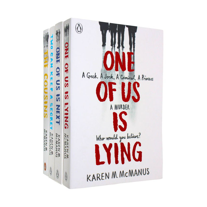 Photo of One Of Us Is Lying 4 Books Set by Karen McManus on a White Background