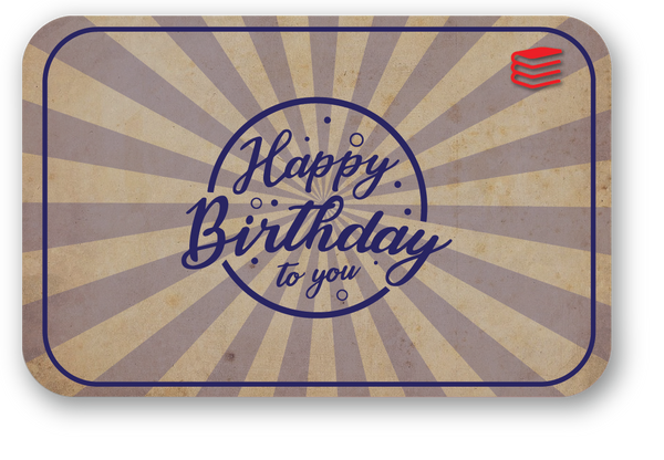 Happy Birthday - Blue (e-Gift Card)