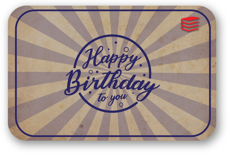 Happy Birthday - Blue (e-Gift Card)