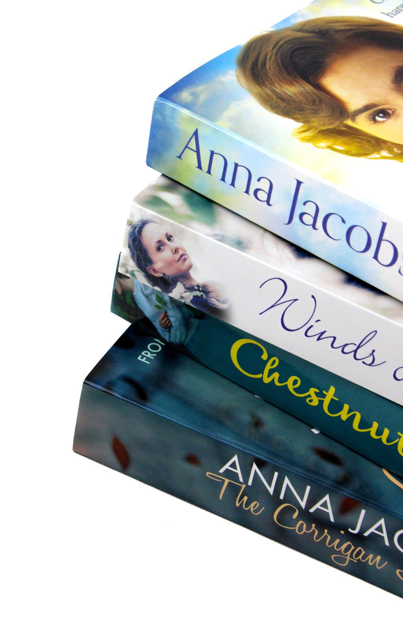 Anna Jacobs 4 Book Set Collection (A Valley Dream, Winds Of Change, Chestnut Lane, The Corrigan Legacy)