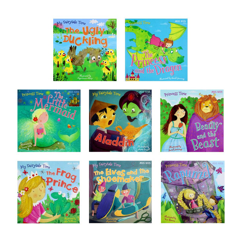 My Fairytale Time The Frog Prince,Princess Time The Princess and the Dragon 8 Books Set