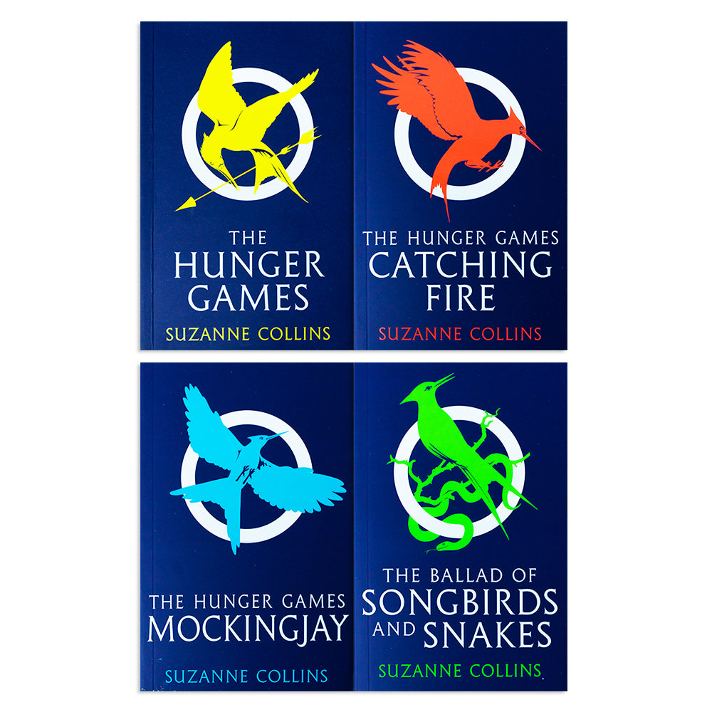 The Hunger Games 4-Book Set by Suzanne Collins | TikTok-Famous YA Fiction, Bestselling Dystopian Series, Adventure Reads for Teens