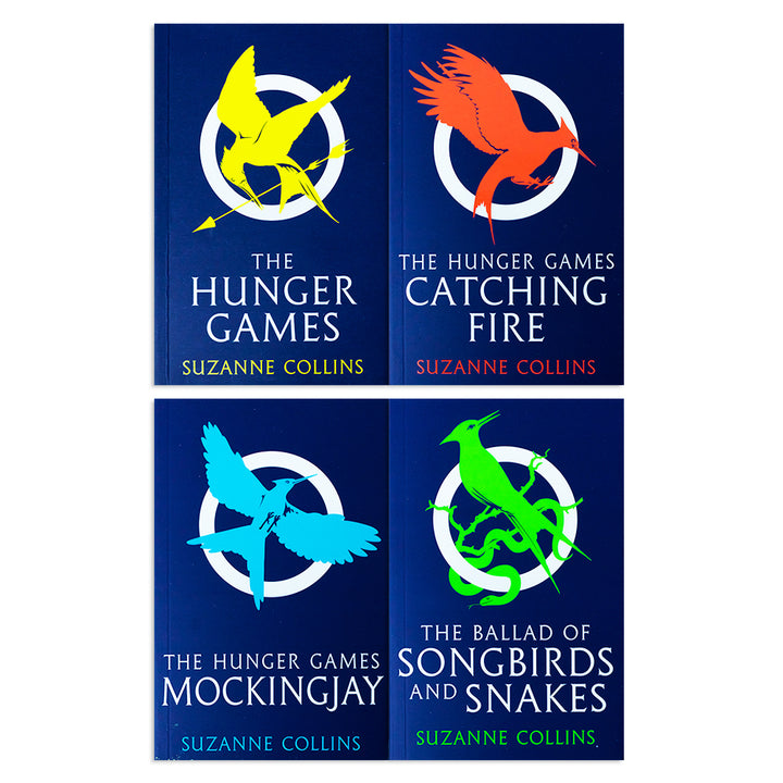 The Hunger Games 4-Book Set by Suzanne Collins | TikTok-Famous YA Fiction, Bestselling Dystopian Series, Adventure Reads for Teens