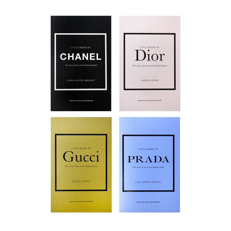 LITTLE GUIDES TO STYLE CHANEL DIOR GUICCI PRADA CHANEL Fashion Icon 4 Book  Set
