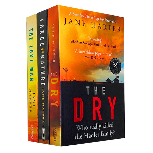Jane Harper 3 Books Collection Set The Lost Man, Force of Nature,The Dry