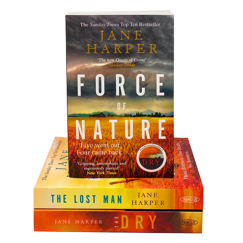 Jane Harper 3 Books Collection Set The Lost Man, Force of Nature,The Dry