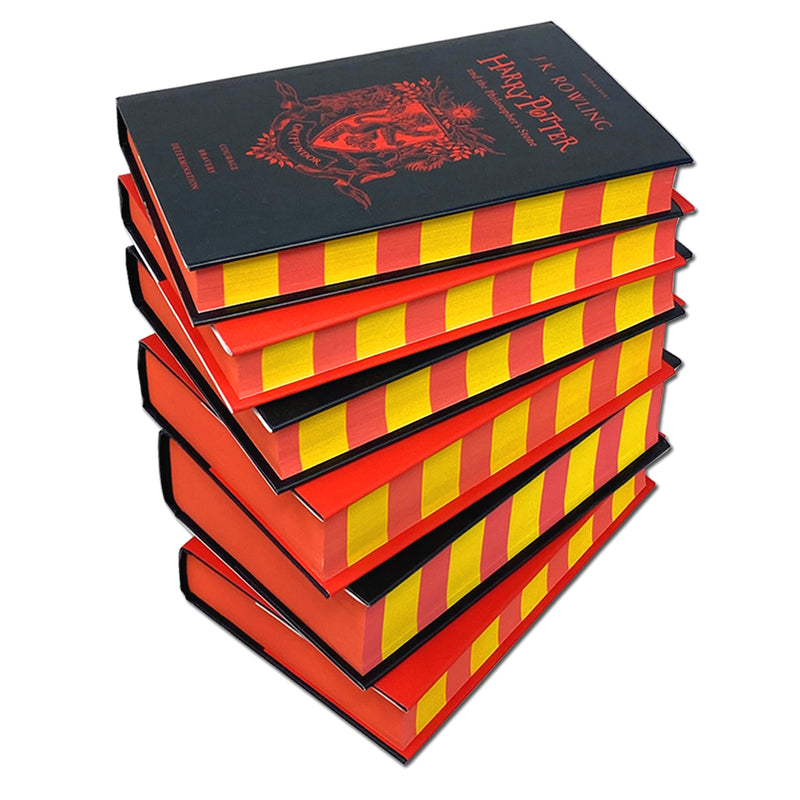 Photo of Harry Potter 6 Books Collection Gryffindor Edition by J.K. Rowling on a White Background