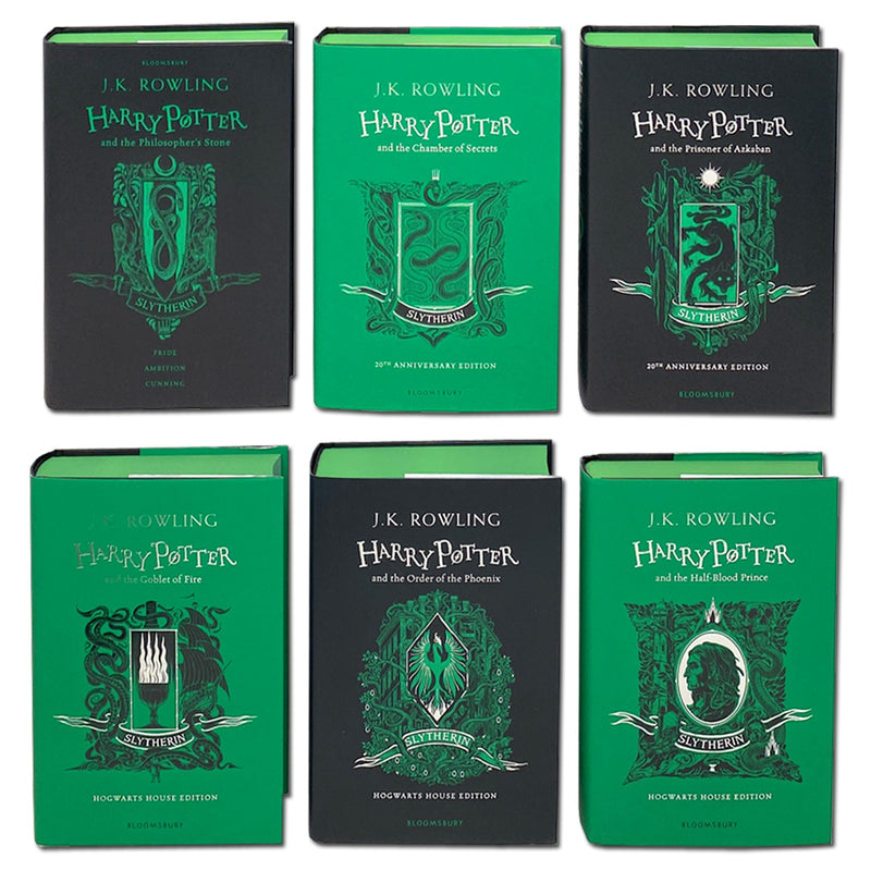 Harry Potter Slytherin House Editions 7 Books Boxset By JK Rowling NEW  Paperback