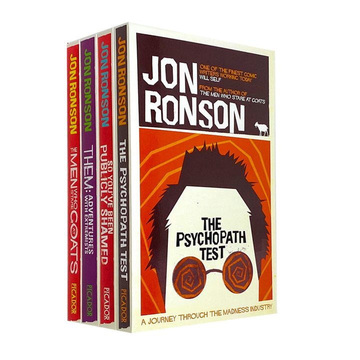 Jon Ronson 4 Books Set – Psychopath Test, So You've Been Pub – Psychology, Humor, Non-Fiction, Mental Health, Self-Help, Gift Collection