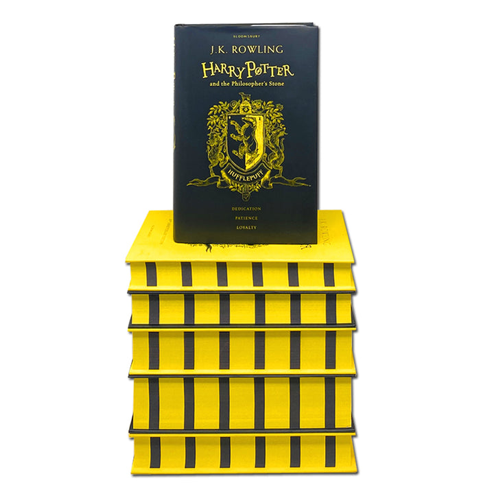 Photo of Harry Potter 6 Books Collection Hufflepuff Edition by J.K. Rowling on a White Background