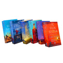 Lucinda Riley The Seven Sisters Series 6 Books Collection Set ( The Seven Sisters, The Storm Sister, The Shadow Sister, The Pearl Sister, The Moon Sister & The Sun Sister)