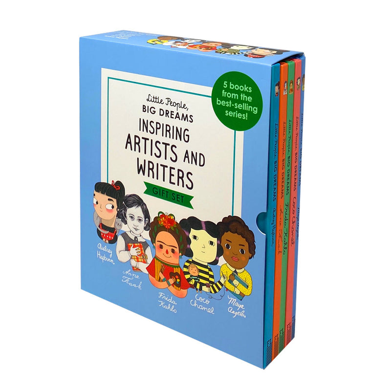Little People, Big Dreams Inspiring Artists & Writers – 5 Book Hardback Collection Box Set | Illustrated Children's Stories for Creativity & Education