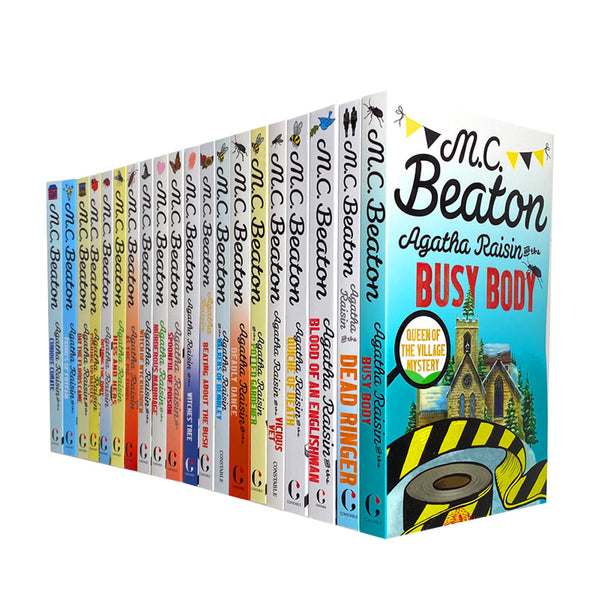Agatha Raisin 20 Books Collection Set Series 1 and 2 By M C Beaton