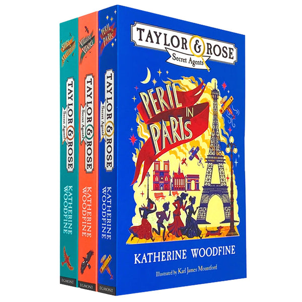 Taylor and Rose Secret Agents 3 Book Collection Set By Katherine Woodfine