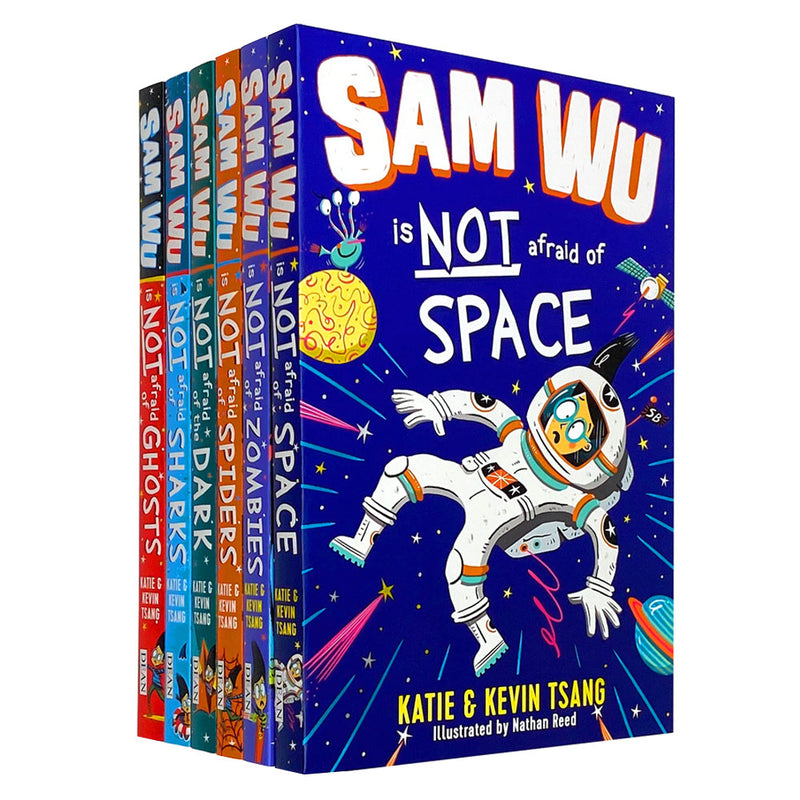 Sam Wu Is Not Afraid 6 Book Children's Collection Box Set by Kevin & Katie Tsang – Fun Adventure Series, Kids Fiction, Paperback, Reading for Children