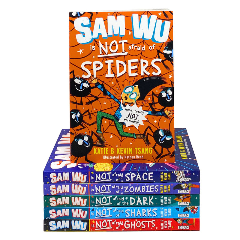 Sam Wu Is Not Afraid 6 Book Children's Collection Box Set by Kevin & Katie Tsang – Fun Adventure Series, Kids Fiction, Paperback, Reading for Children