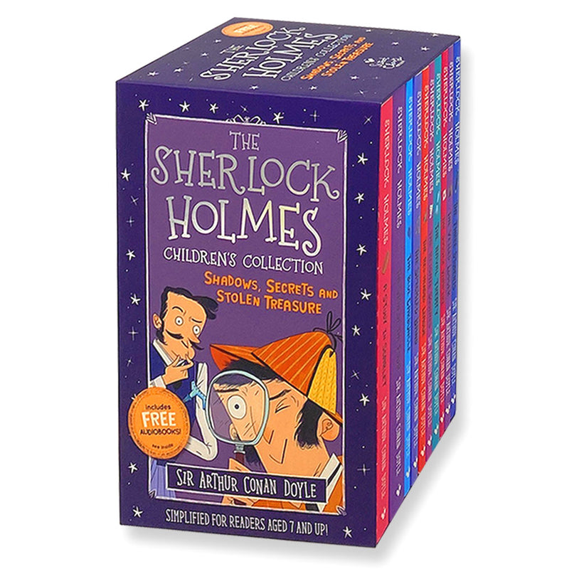 Sherlock Holmes Children's Collection: Shadows, Secrets and Stolen Treasure 10 Books (Series 1) By Sir Arthur Conan Doyle
