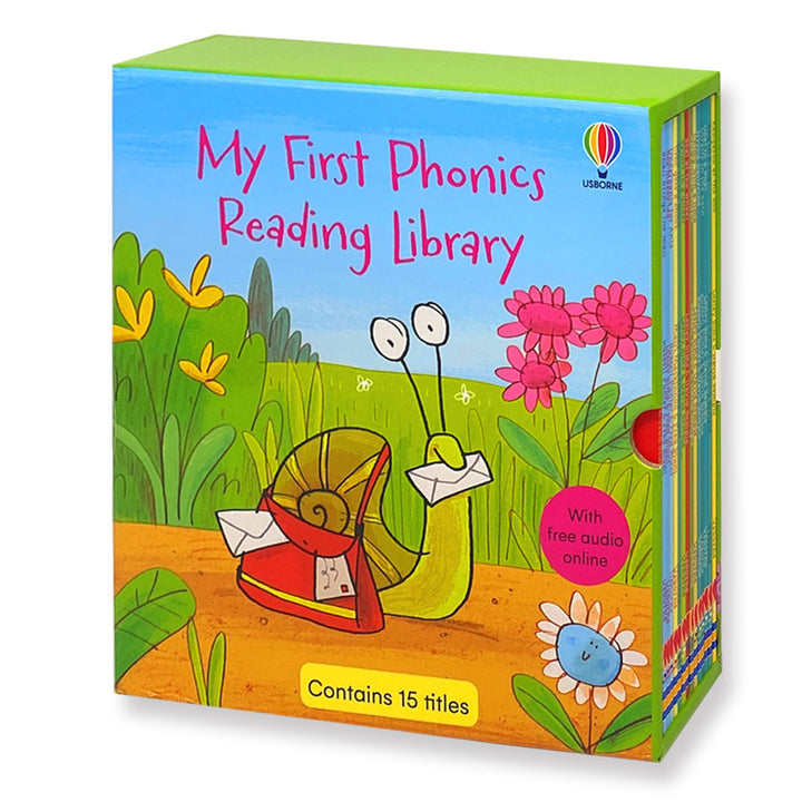 Usborne My First Phonics Reading Library 15 Book Set| Fun & Educational Children's Storybooks for Early Readers,Literacy Skills & Interactive Learning