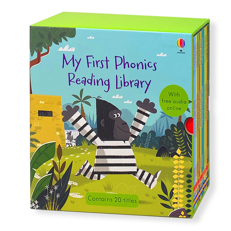 20　Phonics　–　My　W　Books　Set　Lowplex　Collection　Library　Reading　First　Usborne　Box