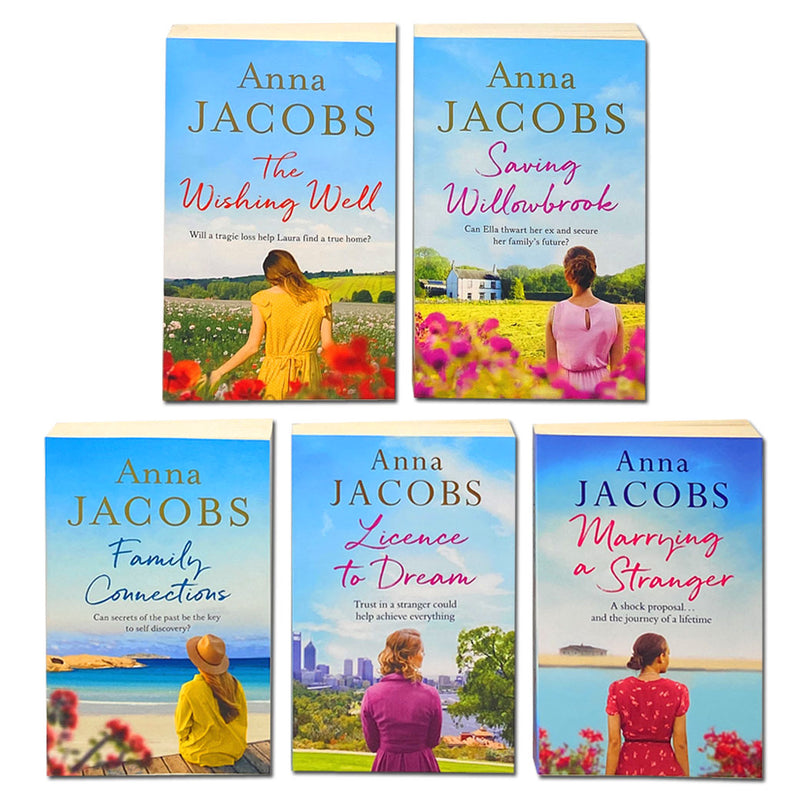 Anna Jacobs Collection 5 Books Set Marrying a Stranger, Licence to Dream