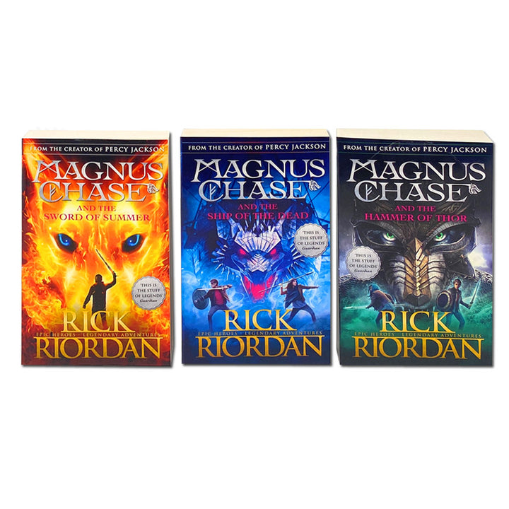 Magnus Chase and the Gods of Asgard Series 3 Book Set by Rick Riordan – Norse Mythology, YA Fantasy, Heroes, Action, Epic Adventure