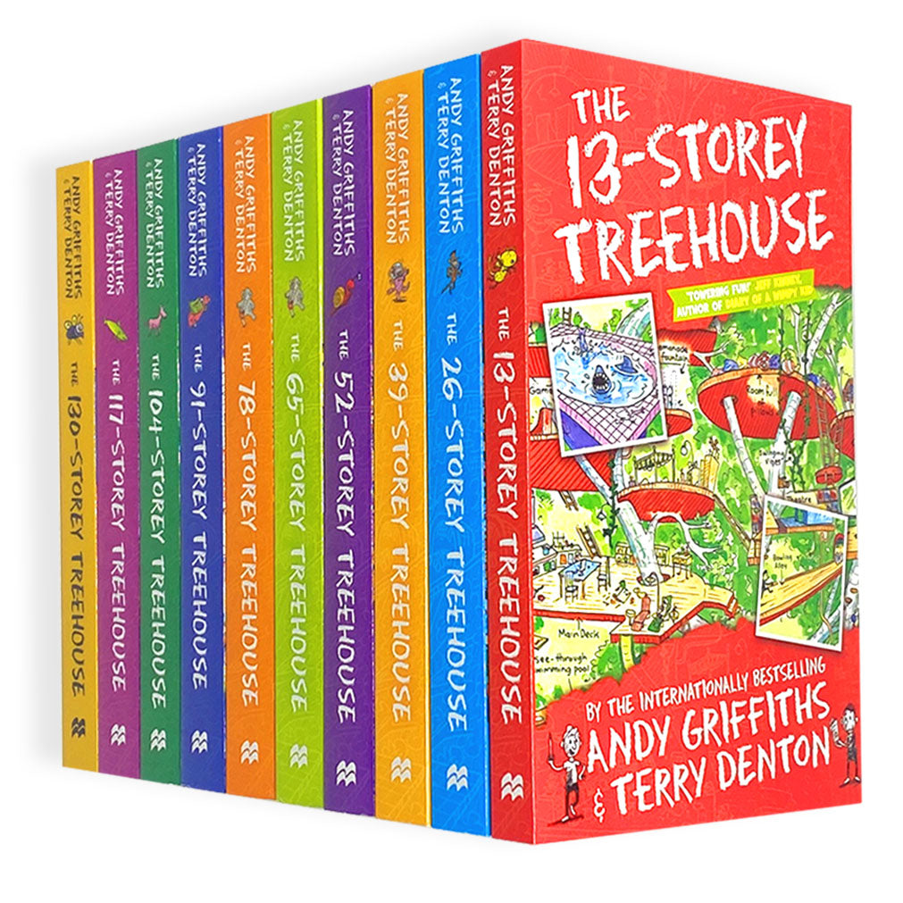 The Treehouse Collection 10 Books Box Set by Andy Griffiths - Fun,Hilarious & Exciting Children's Books Series for Kids - Adventure & Humor Collection