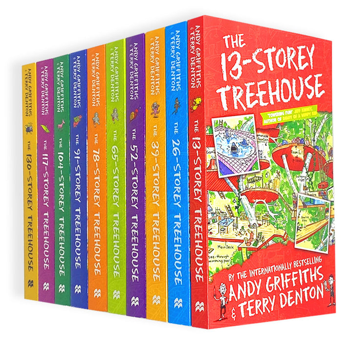 The Treehouse Collection 10 Books Box Set by Andy Griffiths - Fun,Hilarious & Exciting Children's Books Series for Kids - Adventure & Humor Collection