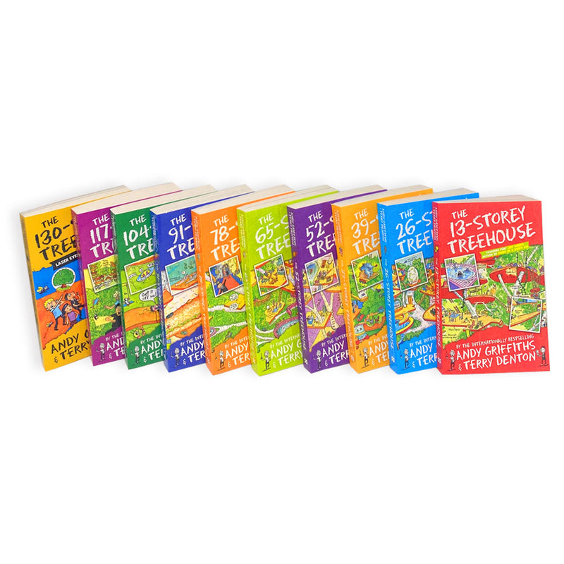 The Treehouse Collection 10 Books Box Set by Andy Griffiths - Fun,Hilarious & Exciting Children's Books Series for Kids - Adventure & Humor Collection