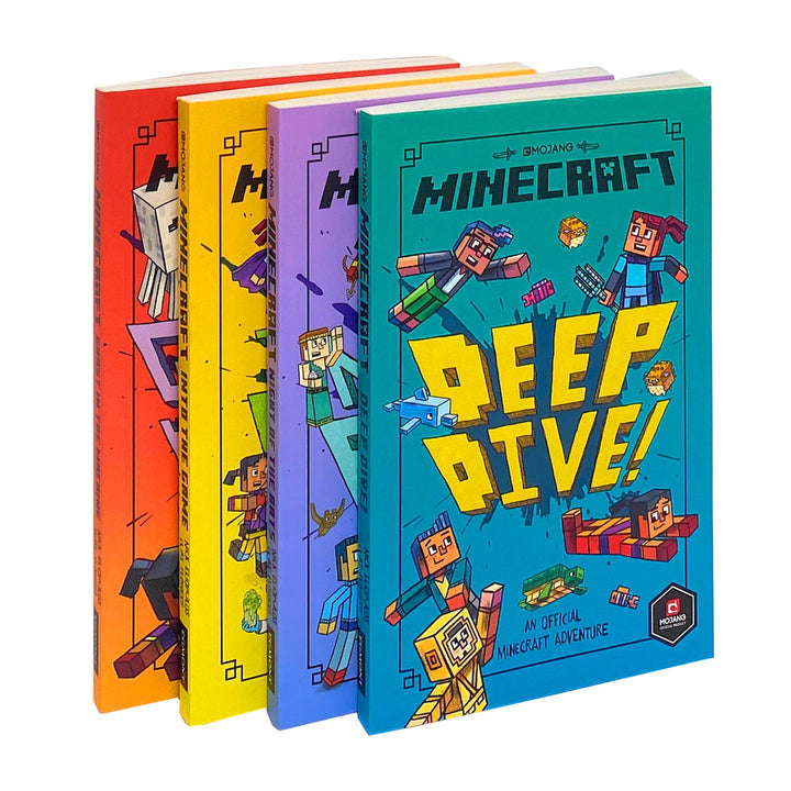 Minecraft: Into the Game – The Woodsword Chronicles Collection | 4-Book Set for Kids | Adventure, Fiction, Fun Reading, Imagination & Exploration