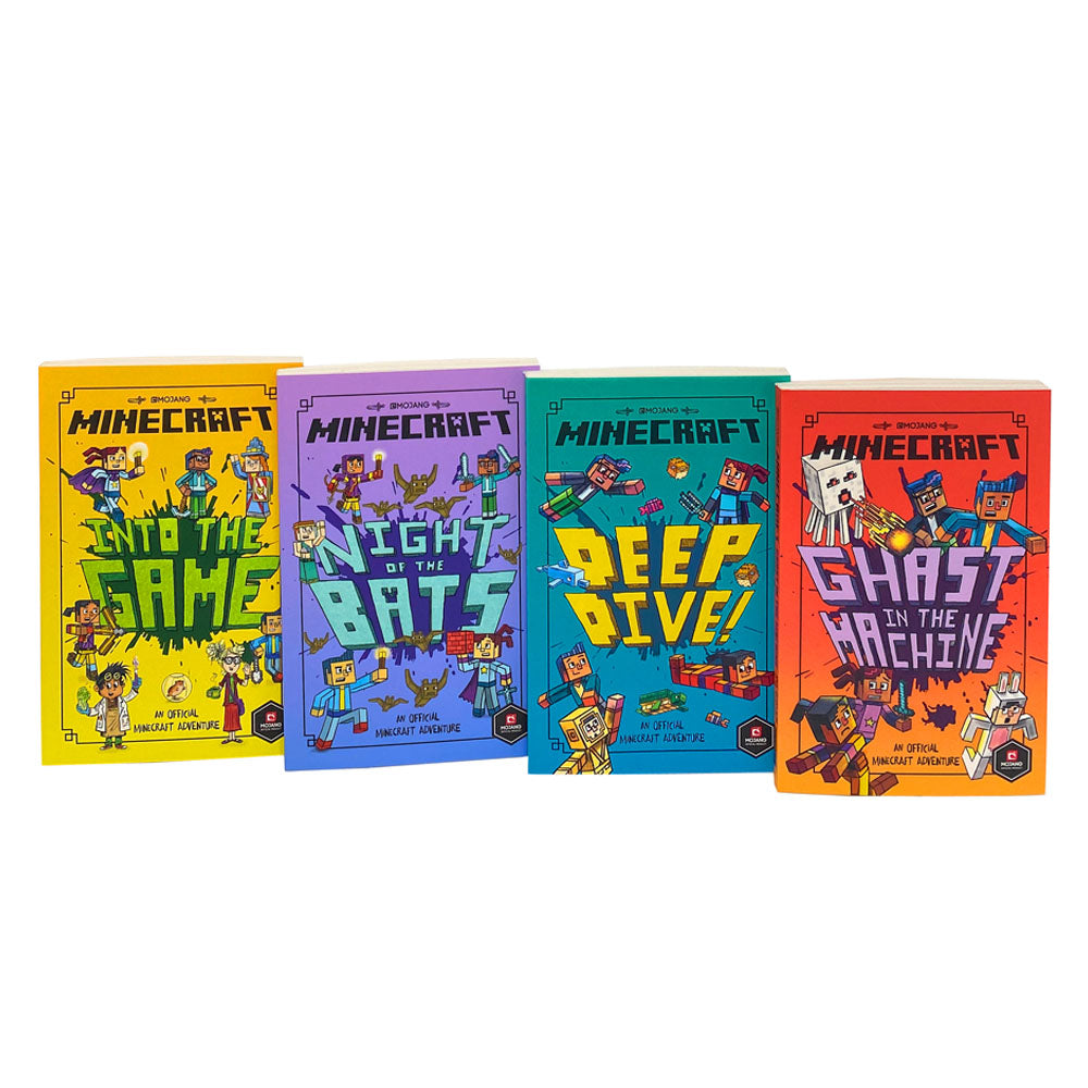Minecraft: Into the Game – The Woodsword Chronicles Collection | 4-Book Set for Kids | Adventure, Fiction, Fun Reading, Imagination & Exploration
