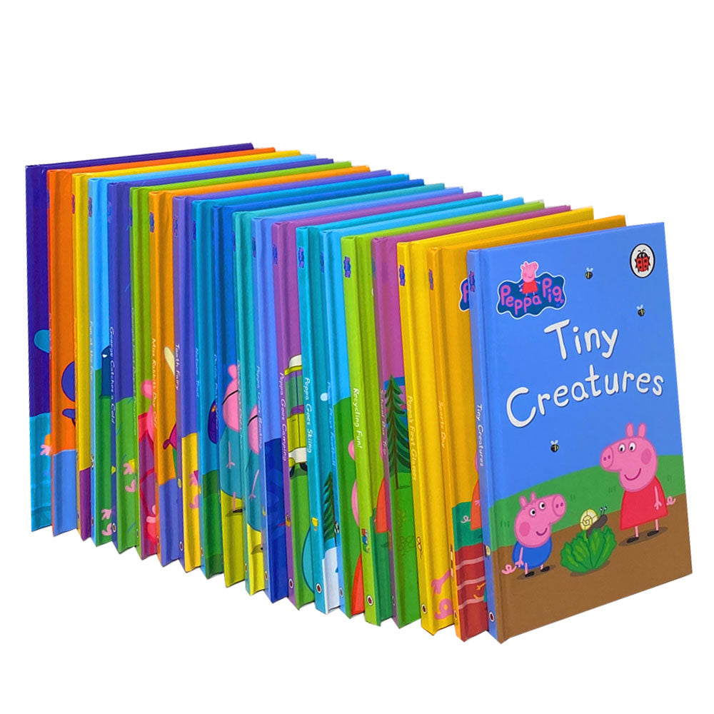 Peppa Pig Bedtime Box of 20 Books – Fun kids' stories for bedtime & early reading |Ladybird collection set featuring Peppa Goes Swimming & more