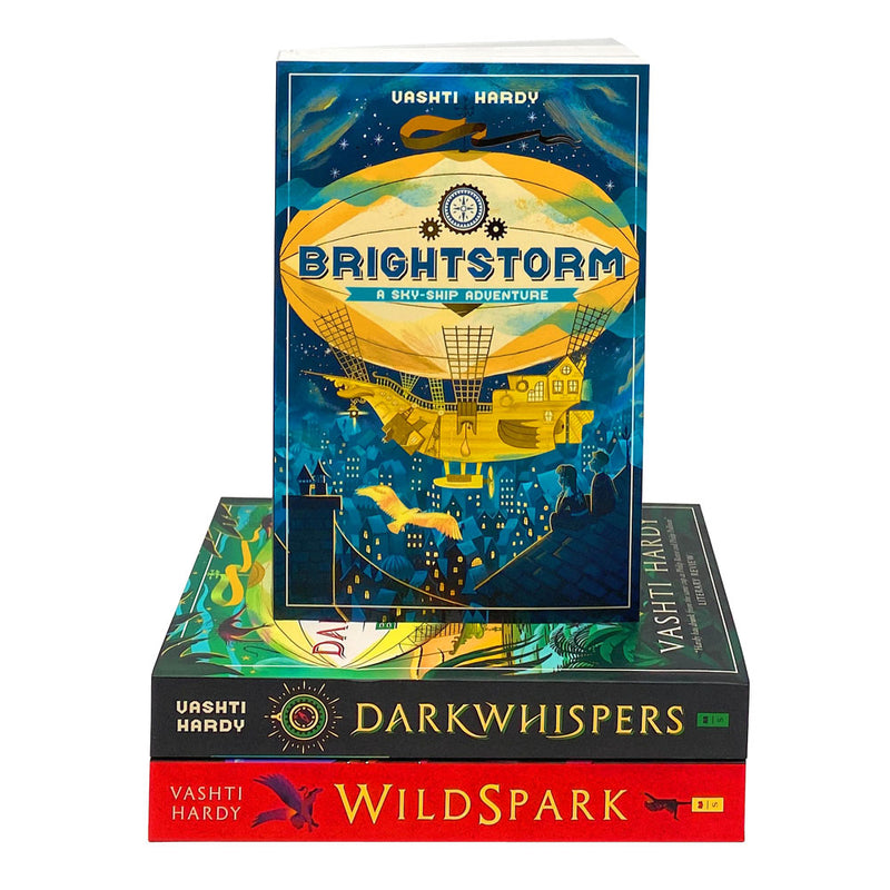 Vashti Hardy 3 Books Collection Set Inc Darkwhispers, Brightstorm, Wildspark